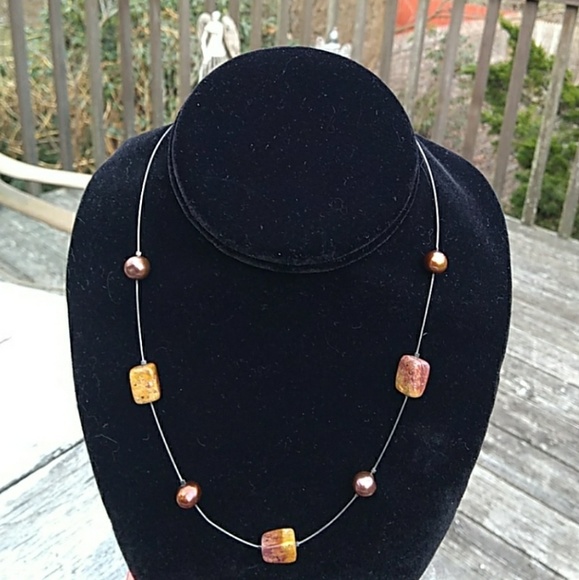 🆓FREE/Purch Floating REAL FreshWater Pearl Jasper - Picture 2 of 8